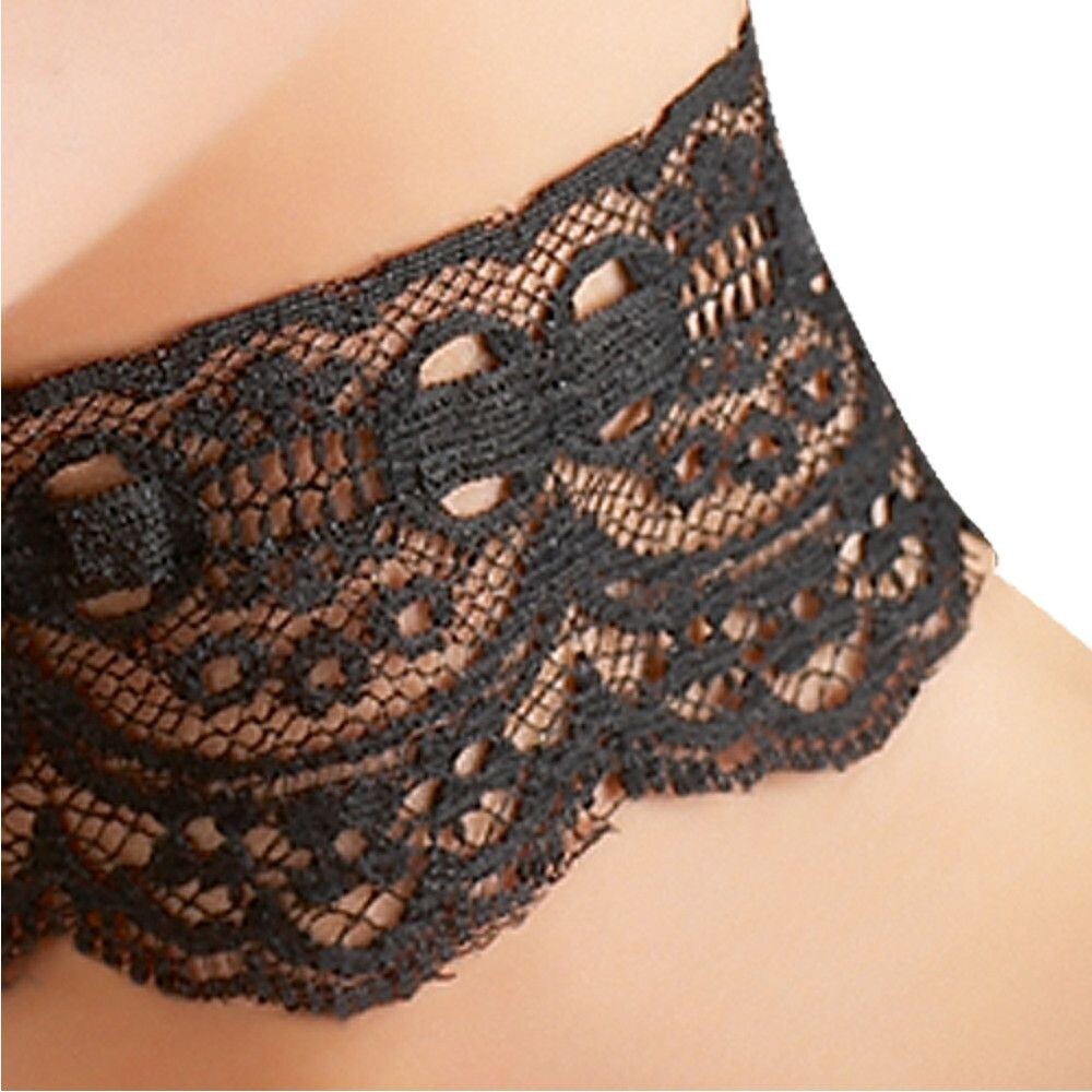 Collare Sexy Pizzo Nero - immagine 2
