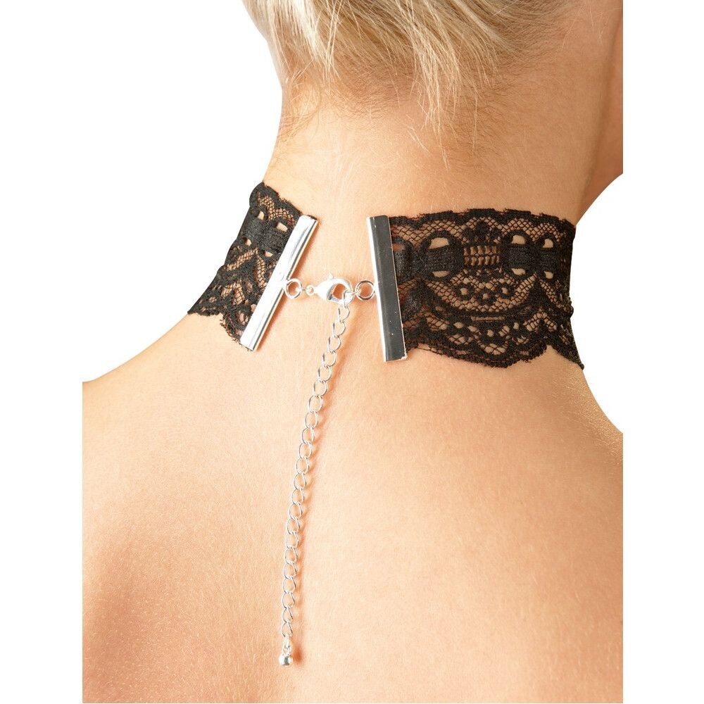 Collare Sexy Pizzo Nero - immagine 3