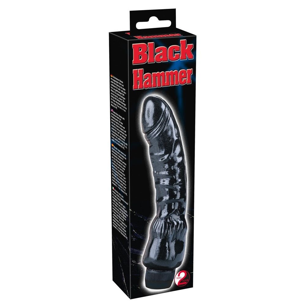 Vibratore Realistico Black Hammer 22 cm - immagine 4