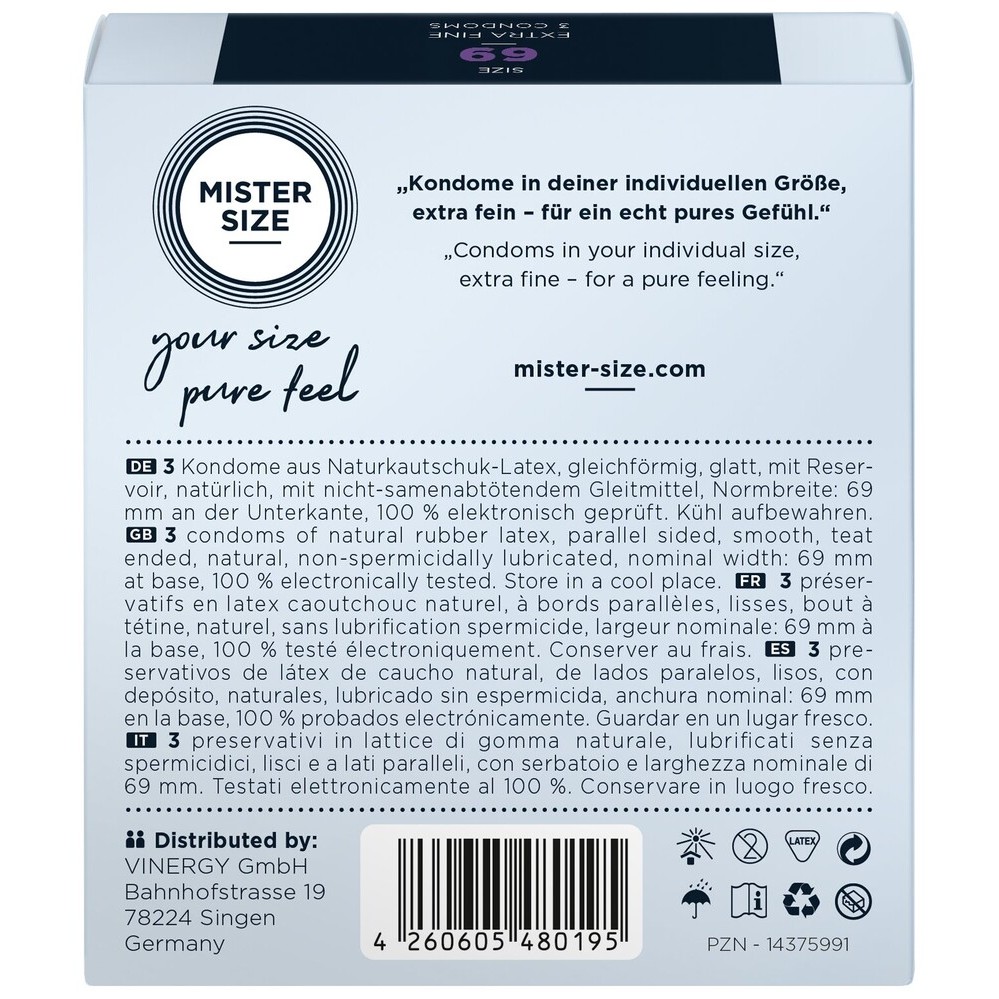 Preservativi XL 69 Mister Size - immagine 2
