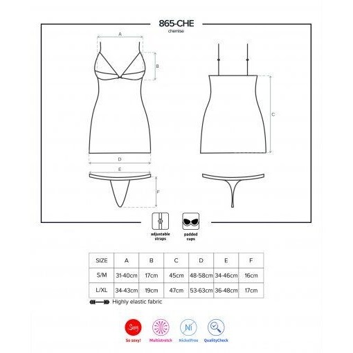 Obsessive Spicy Baby Doll con Perizoma | Lingerie Sexy Donna - immagine 5