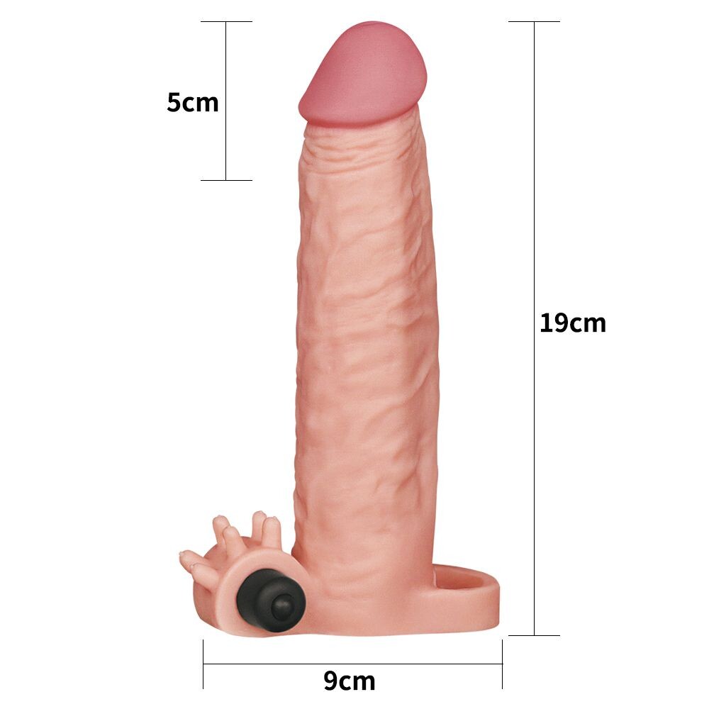 Guaina e Prolunga Pene Vibrante Glory 19 cm - immagine 2