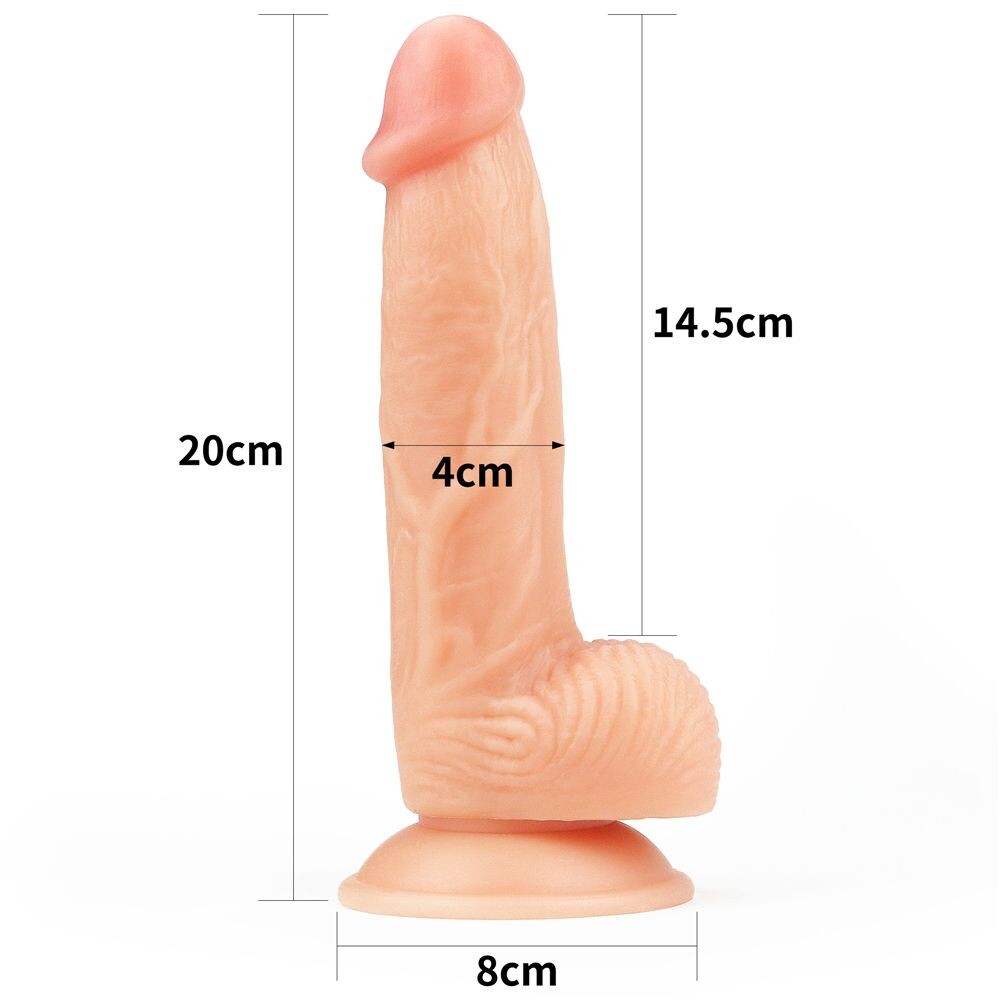 Dildo Realistico Ultra Soft Seth 20 cm - immagine 4