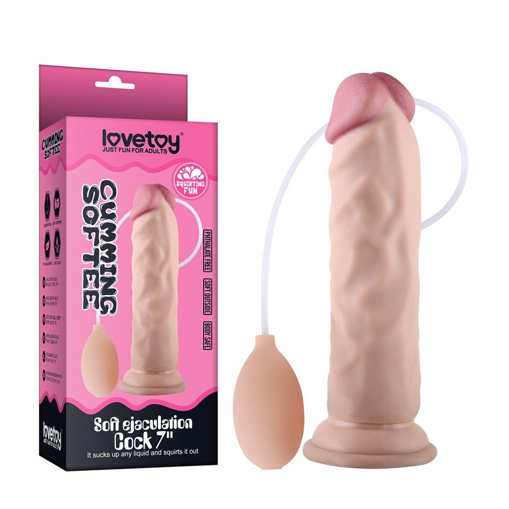 Dildo Realistico Cumming Soft 21,6 cm - immagine 4