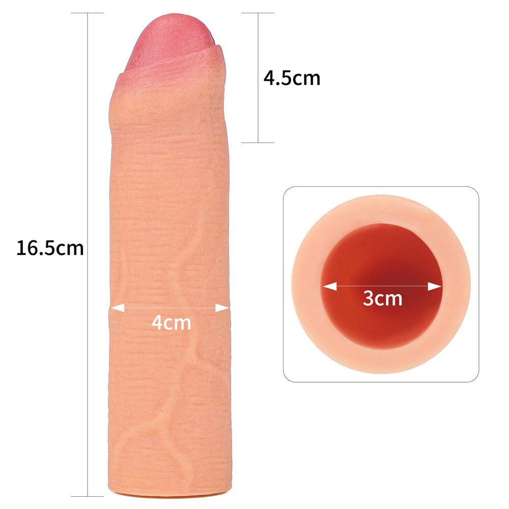 Guaina e Prolunga Pene Uncircumcised 16,5 cm - immagine 2