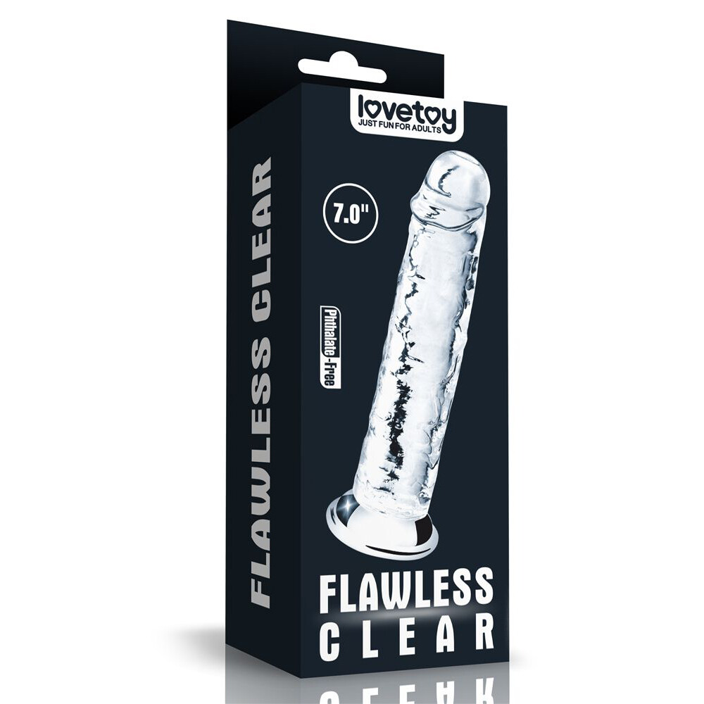 Dildo Realistico Flawless Clear 18 cm - immagine 6