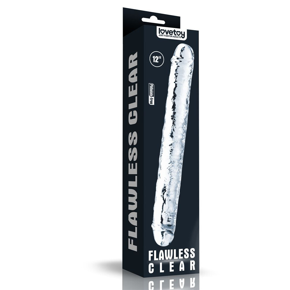 Dildo Doppio Flawless Clear 30 cm - immagine 5