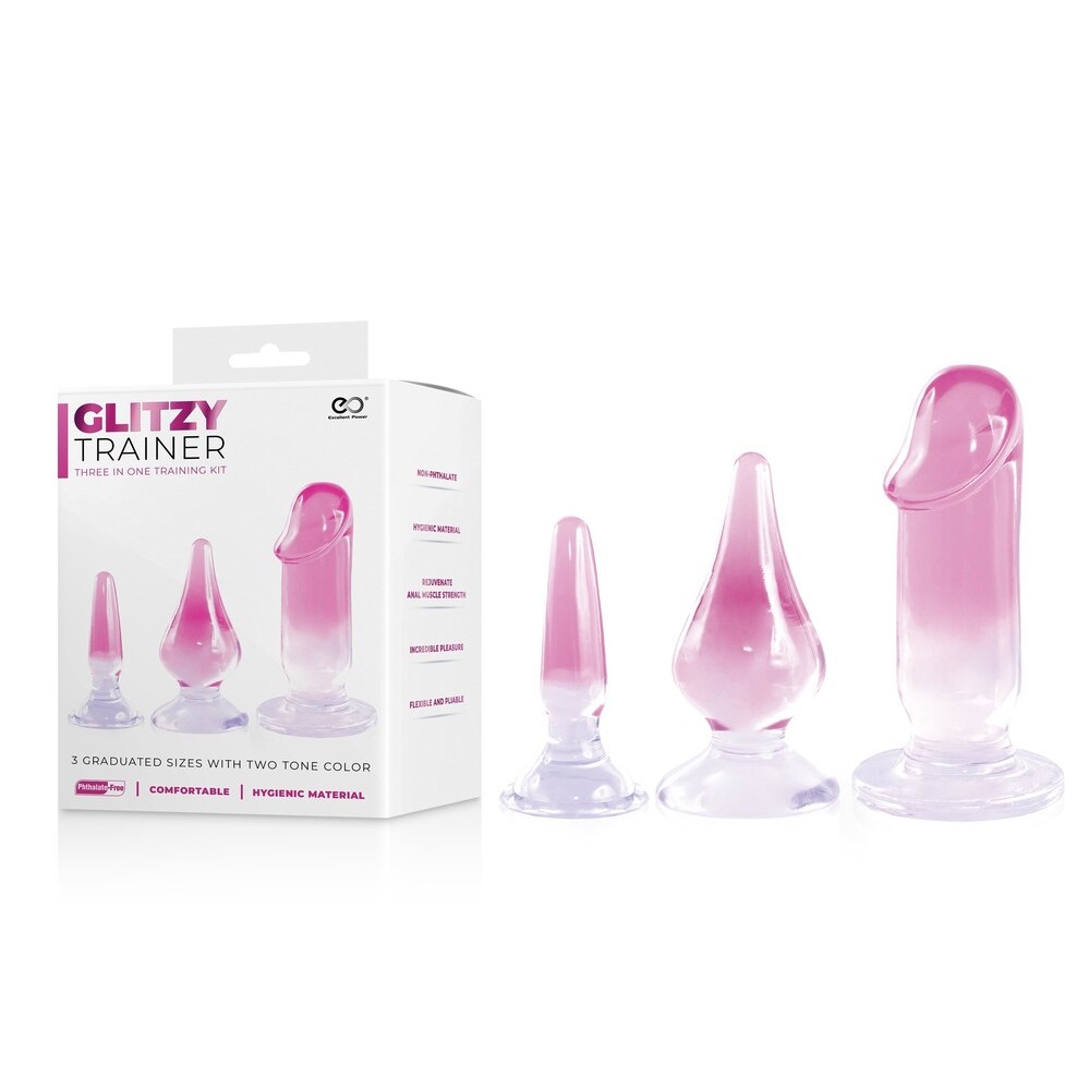 Plug e Dildo Anali Glitzy Trainer Set - immagine 3