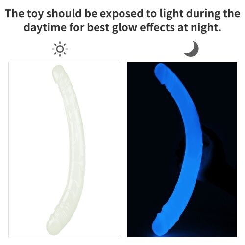 Dildo Doppio Lumino Play 37 cm - immagine 3