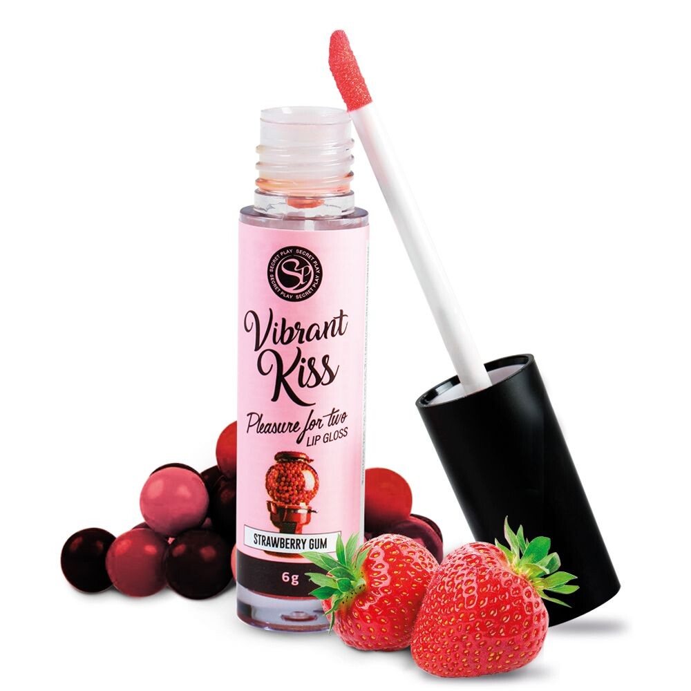Lucidalabbra Sesso Orale Vibrant Kiss Fragola - immagine 2