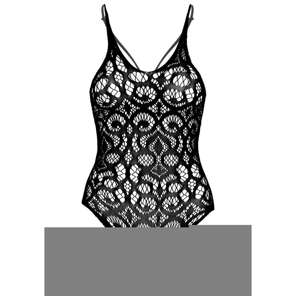 Body Sexy Seamless Scroll Lace Nero - immagine 5