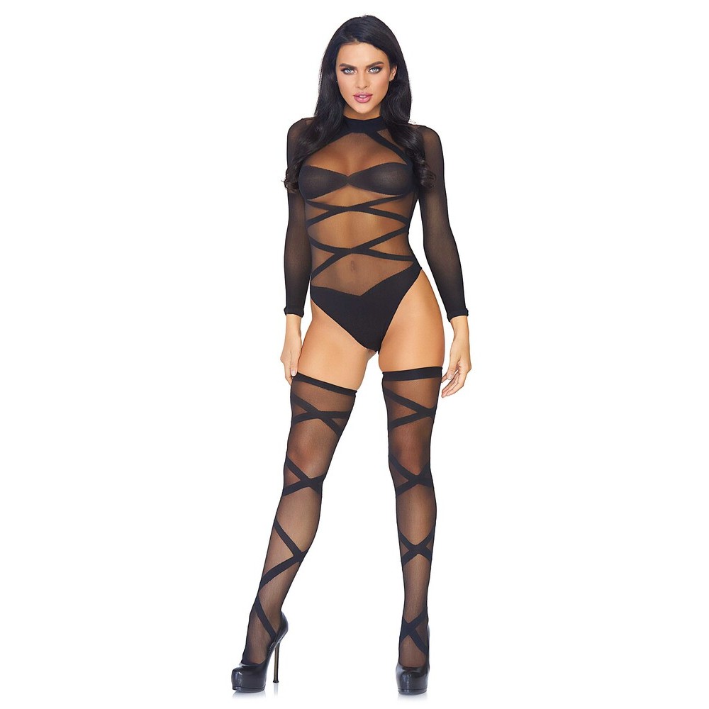 Body Sexy and Thigh Highs Nero - immagine 4