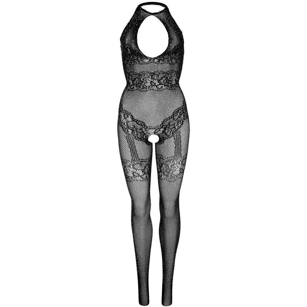 Tuta Sexy Seamless Fishnet Nero - immagine 6