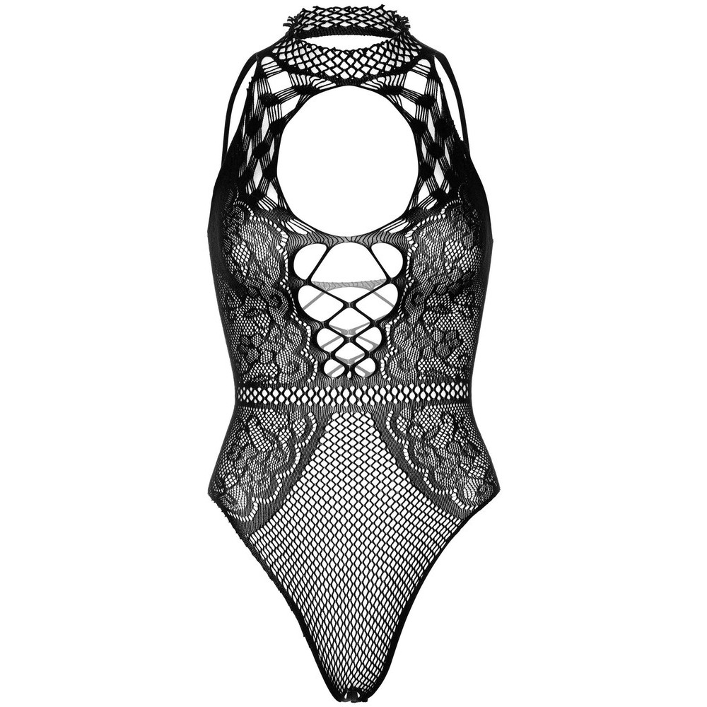 Body Sexy Net and Lace Keyhole Nero - immagine 7