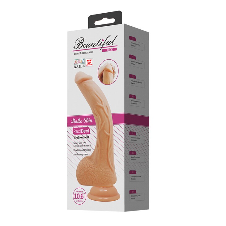 Dildo XXL Beautiful Vibrant Jack 27 cm | Vibrante con Telecomando e Ventosa - immagine 8