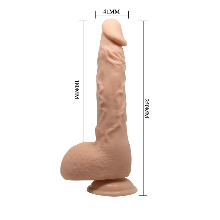 Dildo XXL Beautiful Jason 25 cm | Realistico TPR Soft Touch con Ventosa - immagine 6