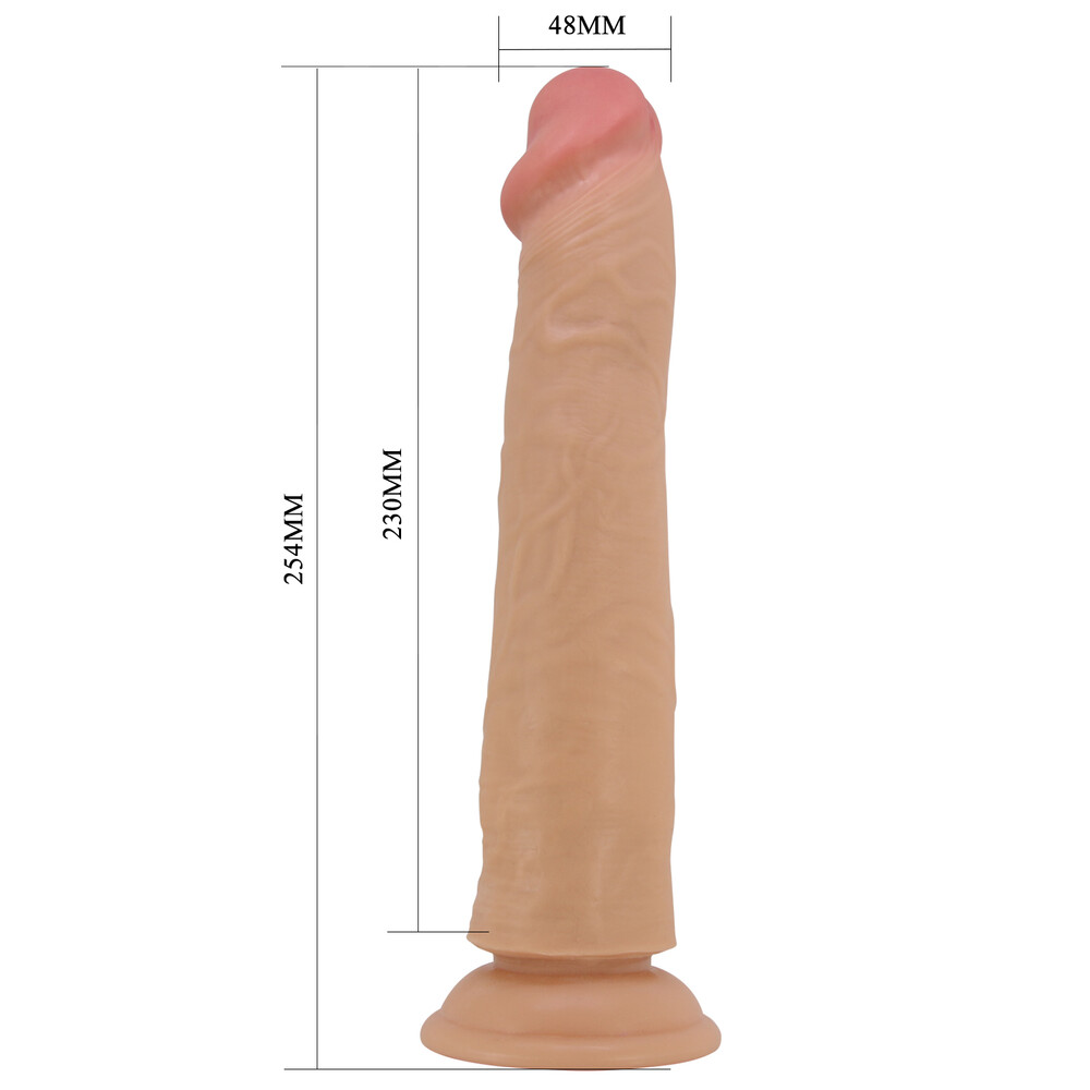 Dildo XXL Sharife 25,4 cm | Realistico Soft Touch con Ventosa - immagine 5