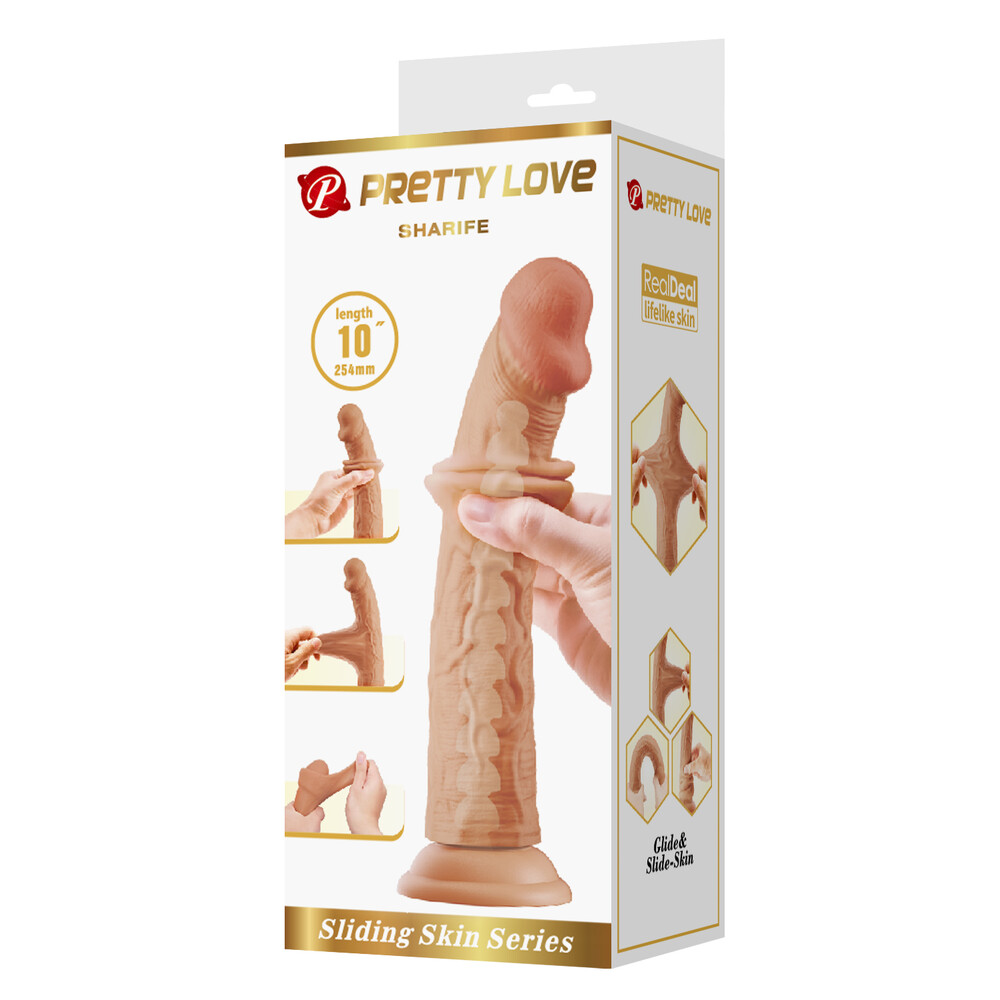 Dildo XXL Sharife 25,4 cm | Realistico Soft Touch con Ventosa - immagine 6