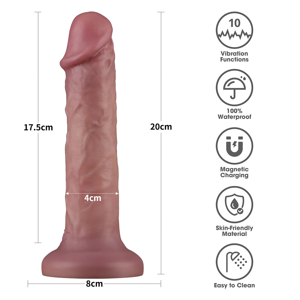 Vibratore Realistico Power Cock Smooth - immagine 10