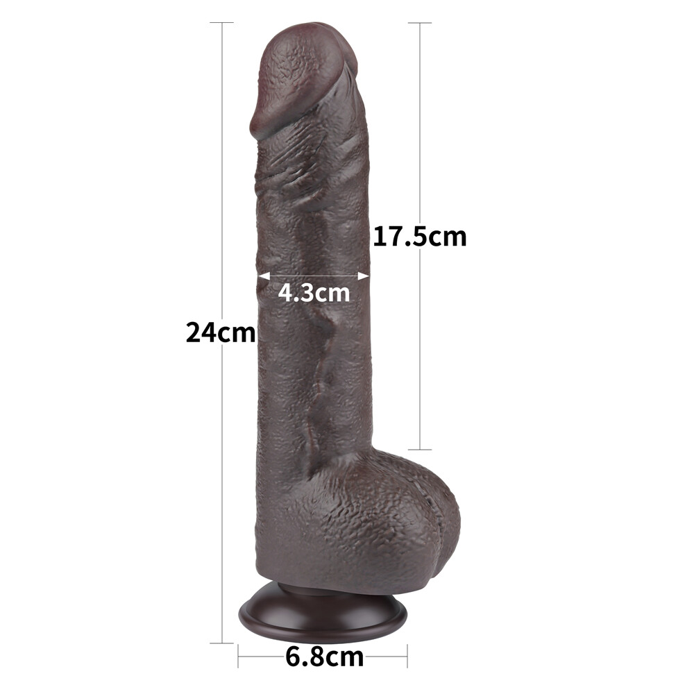 Dildo Realistico Chocolate 24 cm - immagine 3