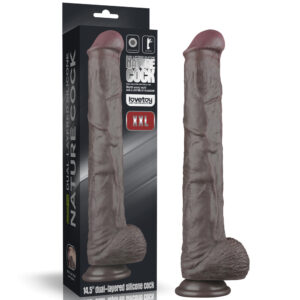 Dildo XXL Supreme 37,5 cm | Silicone con Ventosa e Anima Flessibile