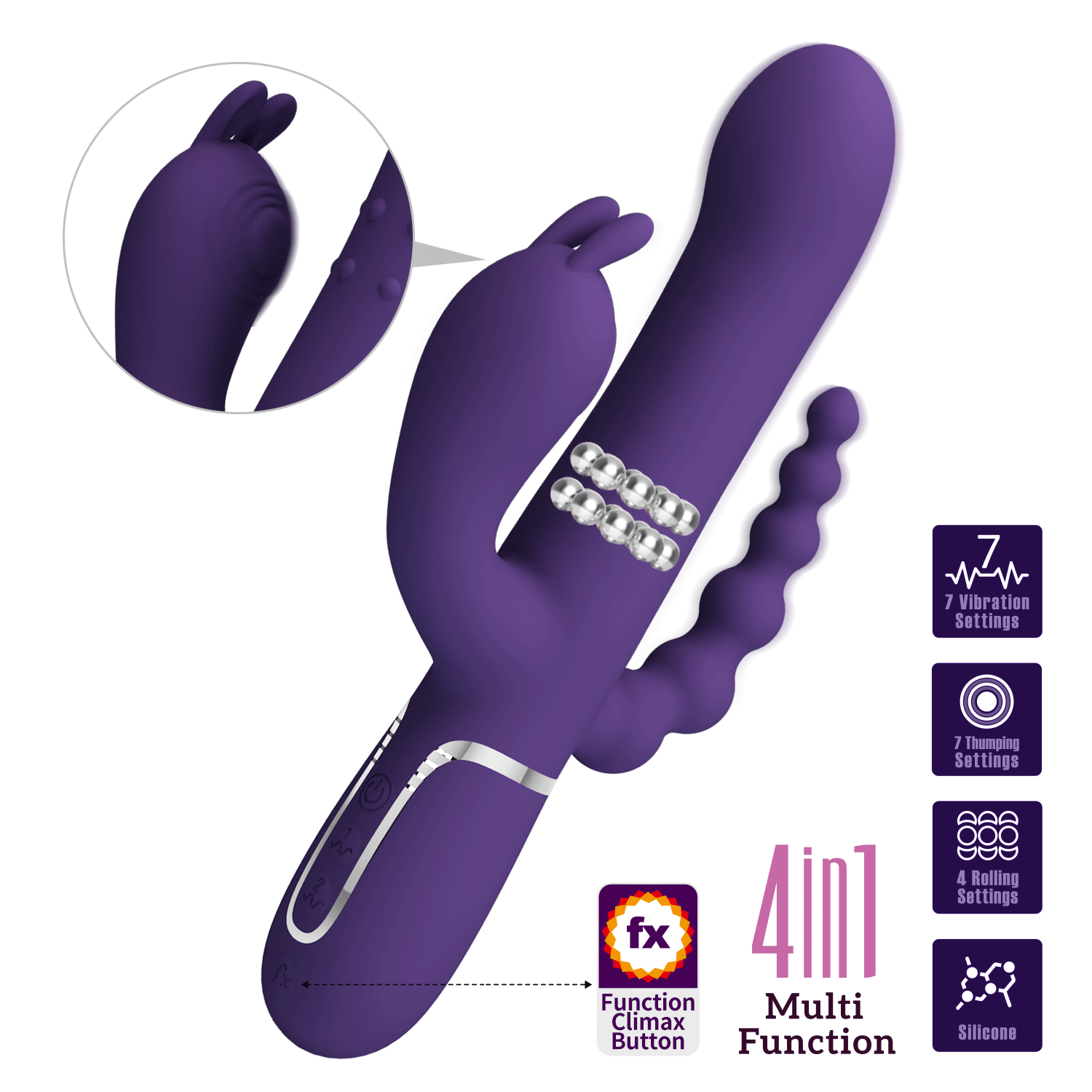 Vibratore Tripla Stimolazione Cammy - immagine 2