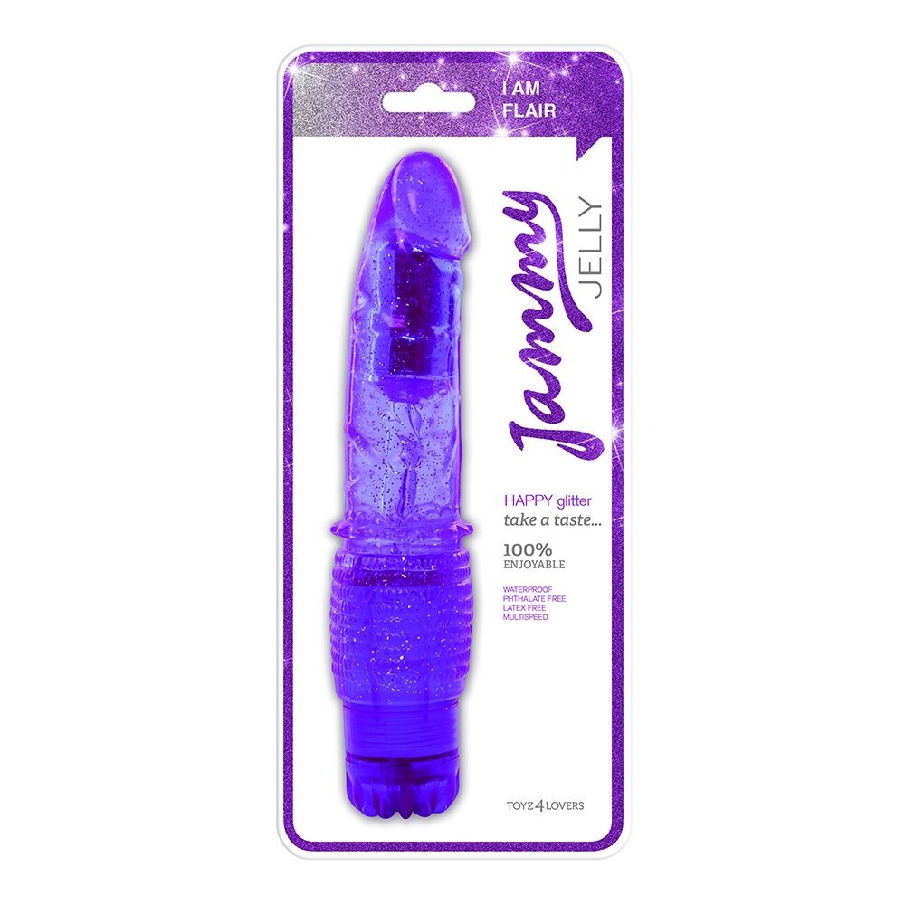 Vibratore Realistico Happy Glitter 21 cm - immagine 2
