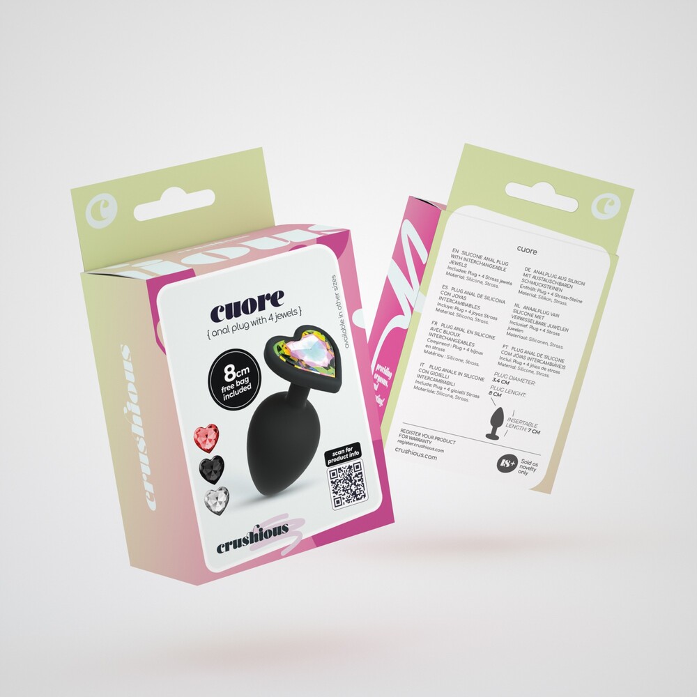 Plug Anale Cuore Ø 3,4 cm - immagine 9