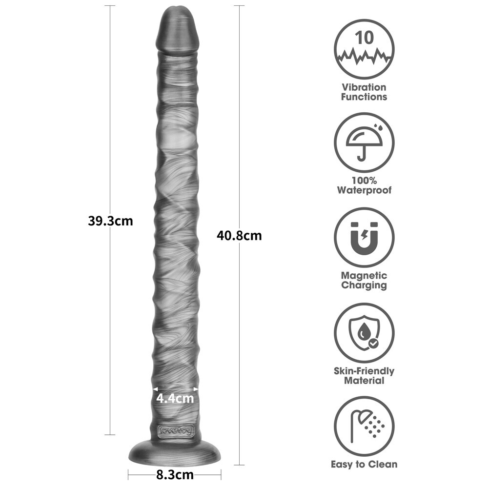 Lovetoy Vibrante Slider Wrecker | Vibratore XXL USB con Ventosa - immagine 2