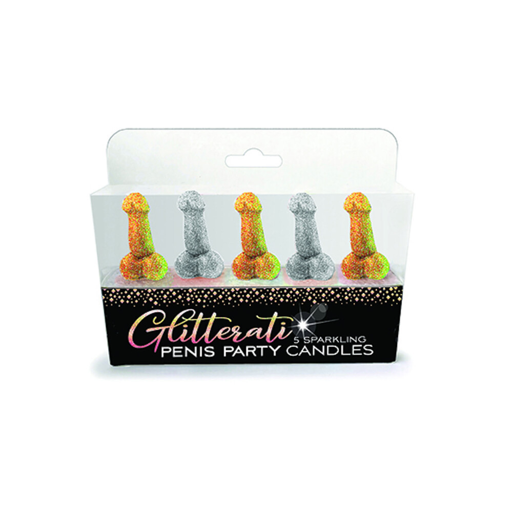 Candeline a Forma di Pene Glitter