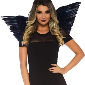 Accessori Angelo Sexy Wings and Halo Nero