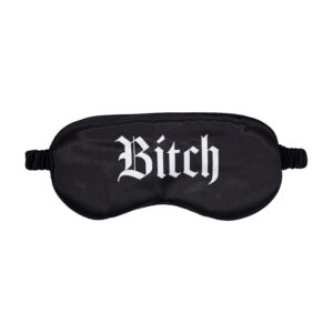 Maschera Sexy Bitch-Printed Satin