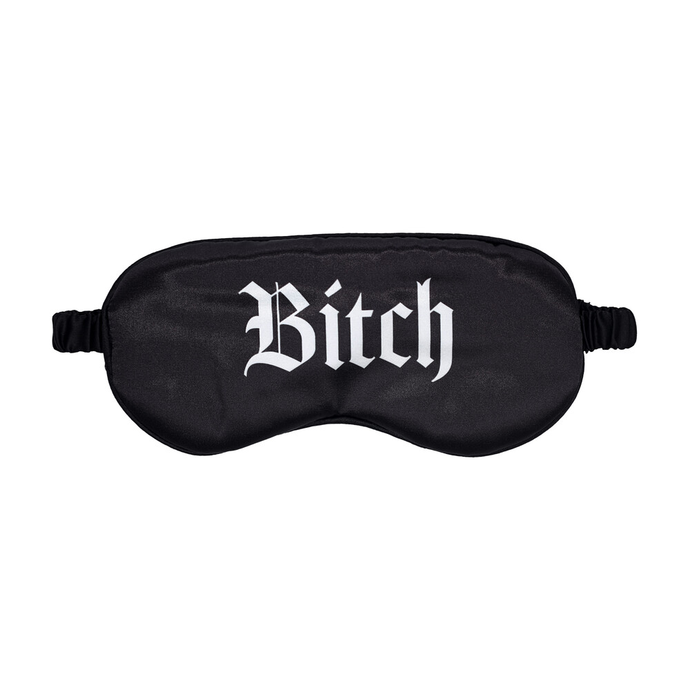 Maschera Sexy Bitch-Printed Satin