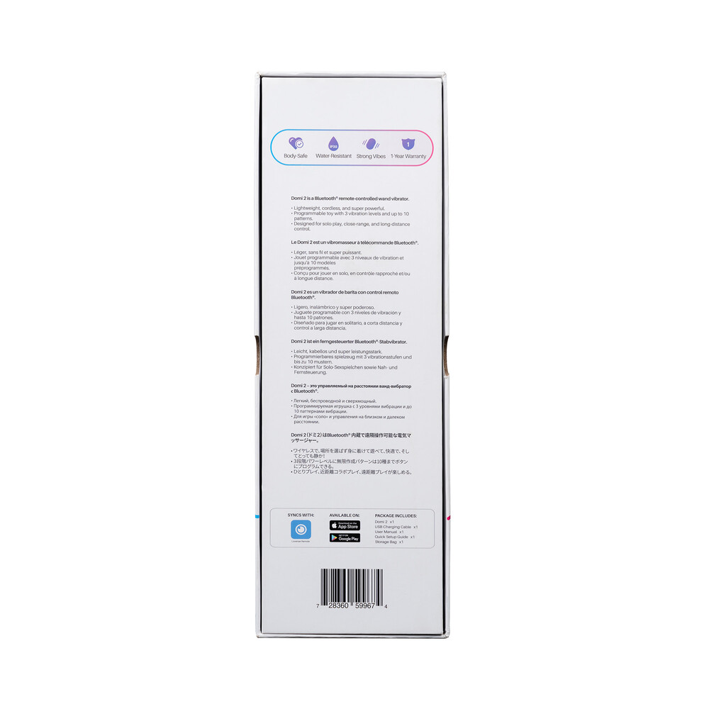 Vibratore Magic Wand Lovense Domi 2 - immagine 10