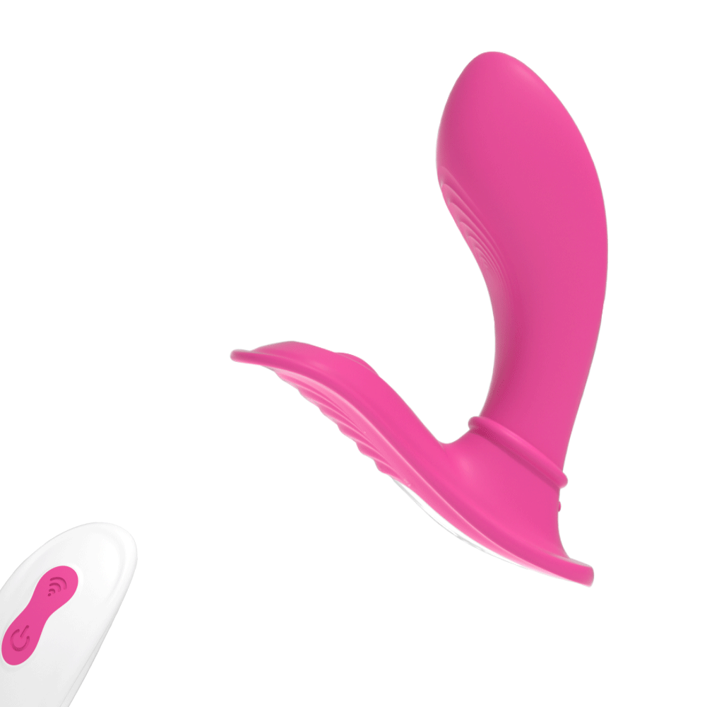 Vibratore doppia stimolazione Erotic Dream Toyz4Lovers fucsia con corpo curvo