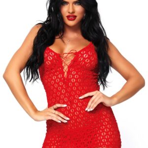 Abito Sexy Mini Dress With G-String Rosso