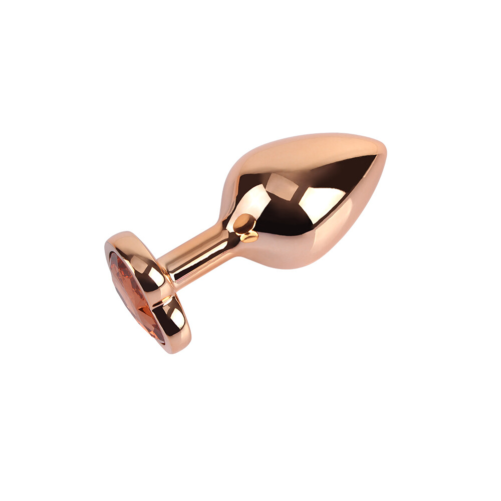 Rose Gold Heart Ø 3,3 cm Plug Anale - immagine 3