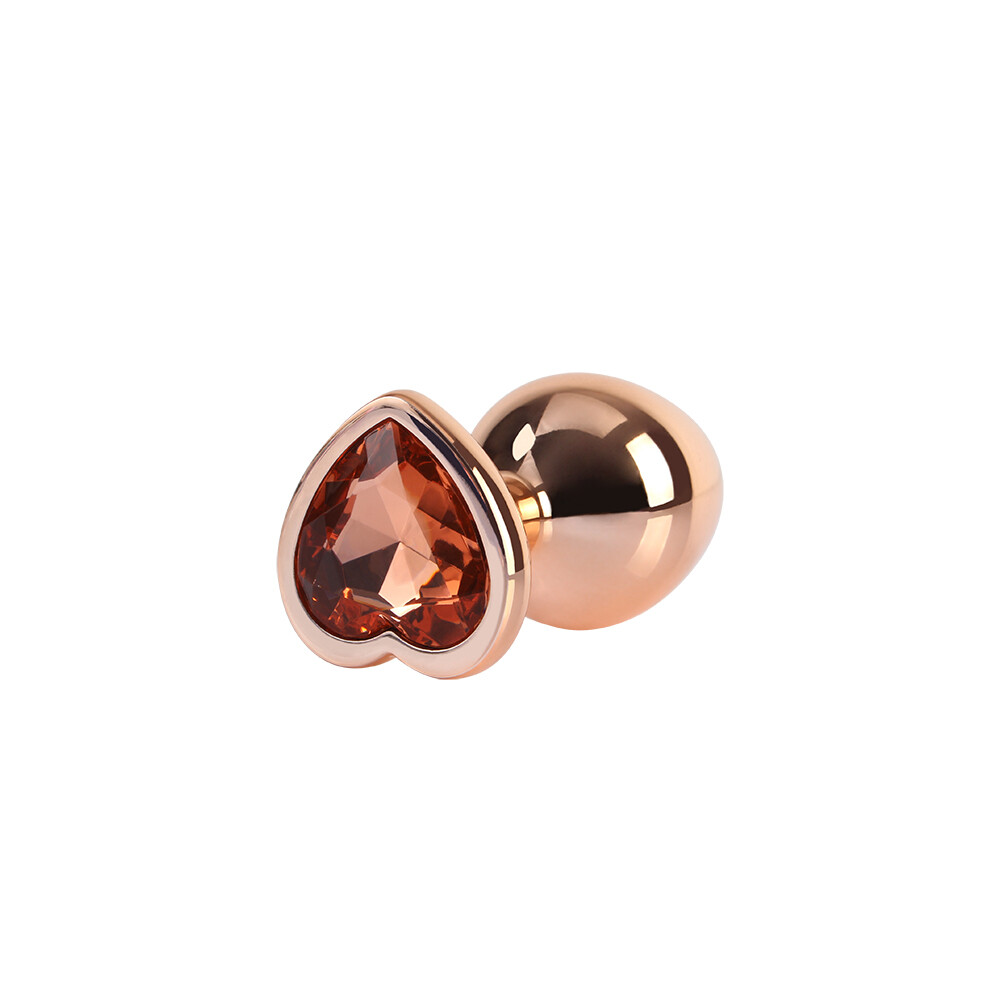 Rose Gold Heart Ø 3,3 cm Plug Anale - immagine 5